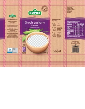 Kupiec GROCH 400g ŁUSKANY POŁÓWKI   [8]