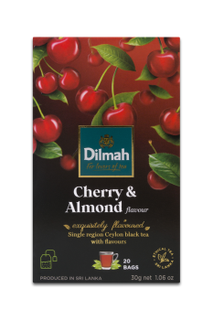 Dilmah Cejlońska czarna herbata z aromatem wiśni i migdałów 30 g (20 torebek)