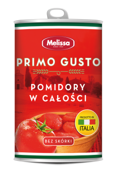 Melissa Primo Gusto Tomatera Pomidory bez skórki całe w puszce 400 g