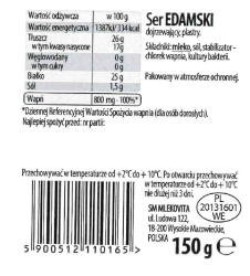 Mlekov.SER 150g EDAMSKI plastry [12]