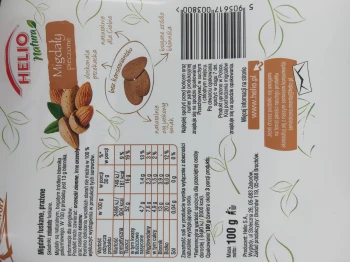 Helio NATURA MIGDAŁY PIECZONE 100g  [8]