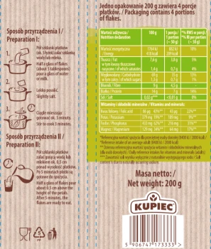 Kupiec PŁATKI 200g OWSIANE PEŁNOZIAR. [8]