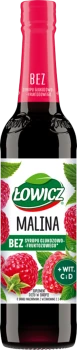 Łowicz syrop 400ml MALINA SUPL.DIETY     [6]
