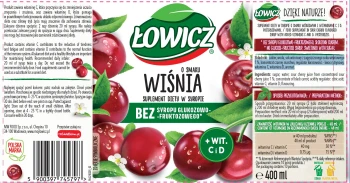 Łowicz syrop 400ml WIŚNIA SUPL.DIETY   [6]