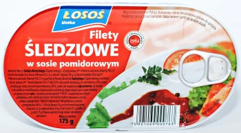 ŁOSOŚ FILET Z MAKRELI 175g W SOS.POM. [16]