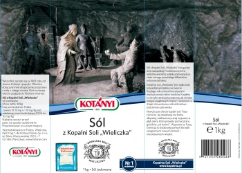 KOTANYI Sól z Kopalni Wieliczka 1kg [10]