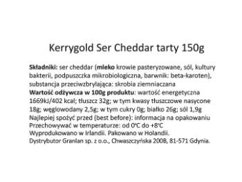 KERRYGOLD SER CHEDDAR TARTY 150 G