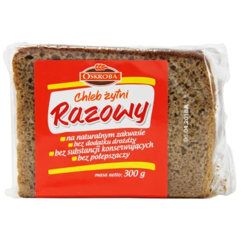 Oskroba CHLEB ŻYTNI RAZOWY 300g (8)