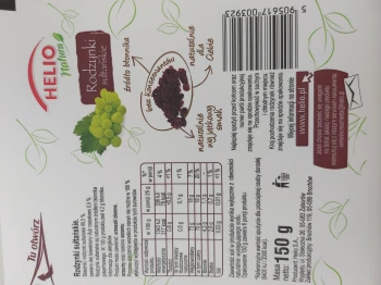 Helio NATURA RODZYNKI SUŁT.150g B/K    [8]