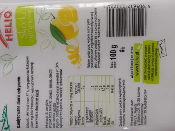 Helio SKÓRKA CYTRYNOWA 100g    [12]