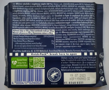 RITTER SPORT CZEK.100g ML.Z NADZ.NUGAT.[13]