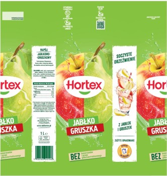Hortex Napój jabłko gruszka 1 l