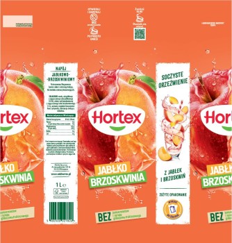 Hortex Jabłko brzoskwinia Napój 1 l