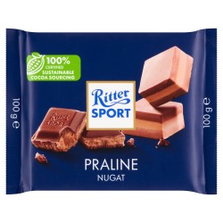 Ritter Sport Czekolada mleczna z nadzieniem nugat - z orzechów laskowych 100 g