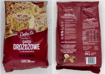 Delecta Duża blacha ciasto drożdżowe 600 g