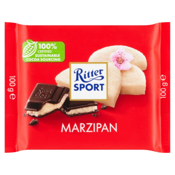 Ritter Sport Czekolada deserowa z nadzieniem marcepanowym 100 g