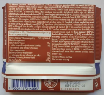 Ritter Czekolada Mleczna z Herbatnikami 100 g