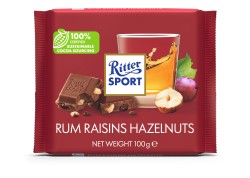 Ritter Czekolada Mleczna z Rumem i Bakaliami 100 g