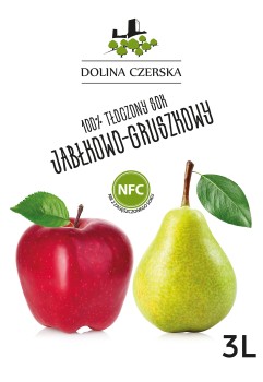 Dolina Czerska Sok 100% jabłko gruszka 3 l