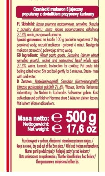 Czanieckie Makaron czaniecki nitka walcowana 500 g