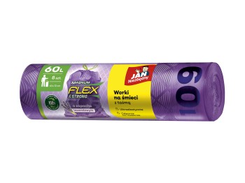 Worki na śmieci ld magnum 60l 8 szt taśma lawendowe