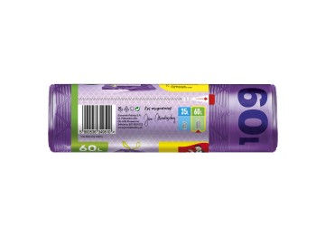 Worki na śmieci ld magnum 60l 8 szt taśma lawendowe