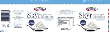 Piątn.JOGURT SKYR 450g NATURALNY  [12]