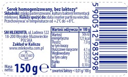 Mlekov.SEREK POLSKI hom.bez lakt.naturalny 150g [12]