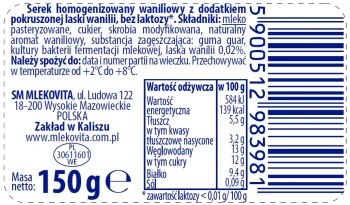 Mlekov.SEREK POLSKI hom.bez lakt.wanilia150g [12]