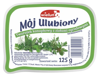 Wieluń Twaróg Kanapkowy Ulubiony 125 g Ziołowy