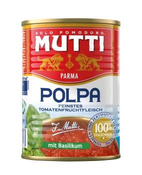 MUTTI POMIDORY KROJONE 400g Z BAZYLIĄ [6]