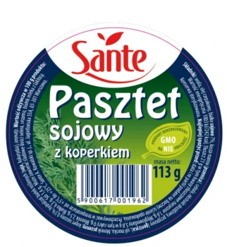 Sante PASZTET SOJOWY 113g Z KOPERKIEM [6/12]
