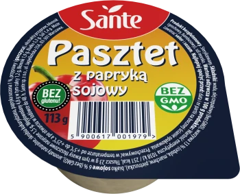 Sante PASZTET SOJOWY 113g Z PAPRYKĄ [6/12]