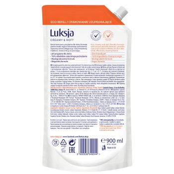 Mydło w płynie zapas  creamy&soft brzoskwinia i biała herbata 900ml