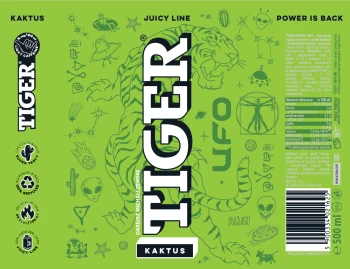 TIGER 500ml n.gaz UFO kaktus