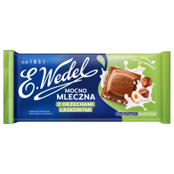 E.Wedel Czekolada mleczna z orzechami laskowymi 80 g