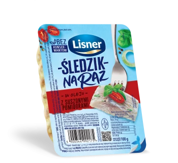 Lisner ŚLEDZIK NA RAZ 100g POM/ZIOŁA WŁOSKIE [12]