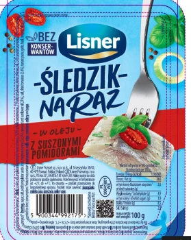 Lisner ŚLEDZIK NA RAZ 100g POM/ZIOŁA WŁOSKIE [12]