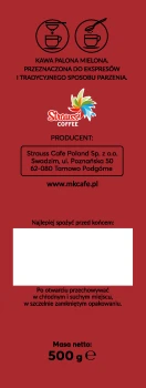 STRAUSS MK CAFE PREMIUM 500g MIELONA [12] VAC