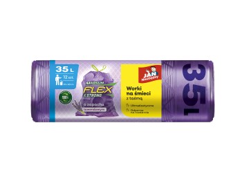 Worki na śmieci ld magnum 35l 12 szt taśma lawendowe