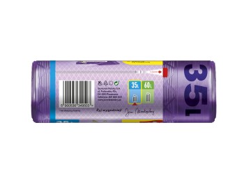 Worki na śmieci ld magnum 35l 12 szt taśma lawendowe