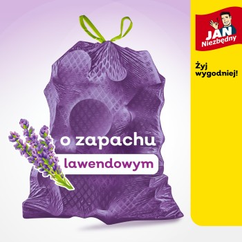 Worki na śmieci ld magnum 35l 12 szt taśma lawendowe