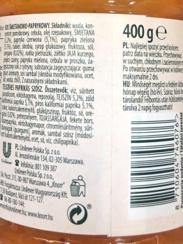 Knorr Sos 400g ŚMIETANOWO-PAPRYKOWY [10]