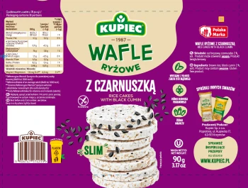 Kupiec WAFLE RYŻOWE 90g Z CZARNUSZKĄ  [16]