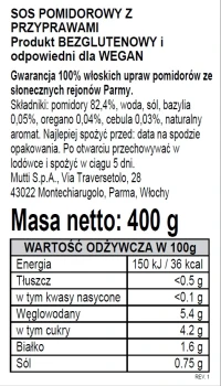 MUTTI SOS POMIDOROWY Z ZIOŁAMI 400g [12] puszka