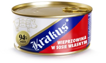 Krakus Wieprzowina w sosie własnym Konserwa 300 g