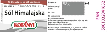 KOTANYI Młynek SÓL HIMALAJSKA 88g    [4]