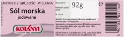 KOTANYI Młynek sól morska jod. 92g            [4]