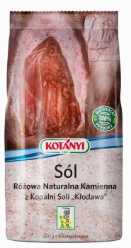 KOTANYI Sól KAMIENNA RÓŻOWA Z K.S. KŁODAWA 500g DROBNA
