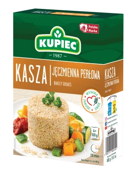 Kupiec KASZA JĘCZMIENNA PERŁOWA SASZETKA 4*100   [12]
